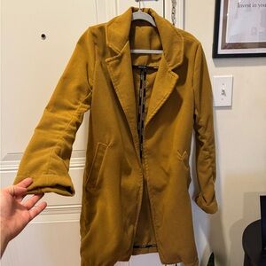Stylish Mustard Teddy Jacket for Women